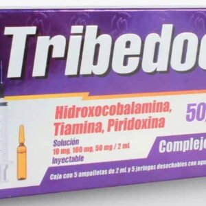 TRIBEDOCE 50,000  Sol. Iny. c/5 AMPTAS. 10-100-50 MG/2 ML. y Jeringas.